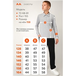 Рубашка-поло с длинным рукавом для мальчика Happyfox