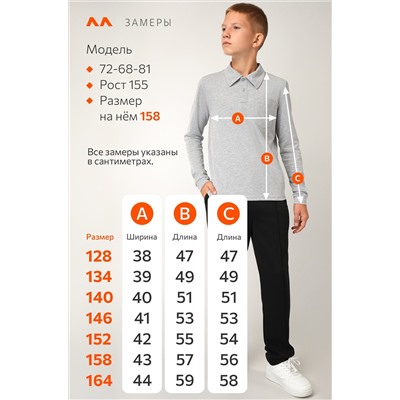 Рубашка-поло с длинным рукавом для мальчика Happyfox