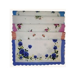 Набор носовых женских батистовых платков "Дамский" 10 шт. 28*28 см хлопок 100%