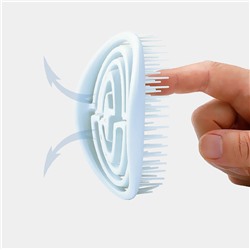 Расческа массажная компактная распутывающая 11*7 см.