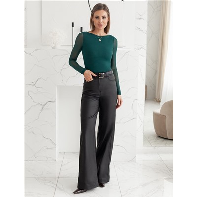 Джемпер с прозрачными рукавами