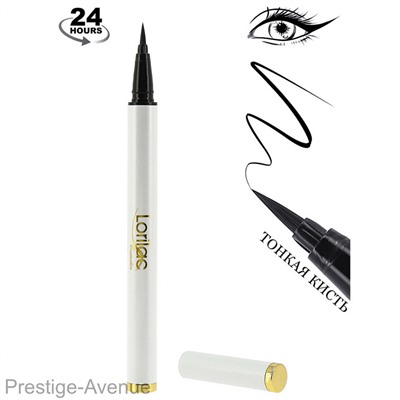 Подводка тонкая для глаз Lorilac черная 2 ml арт. 3