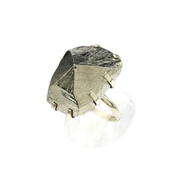 Кольцо из пирита 19*26мм, размер-18,5