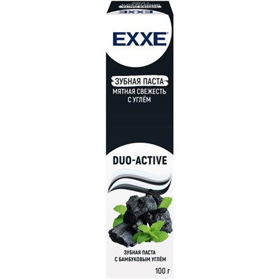 EXXE Зубная паста 100г Мятная свежесть с углем