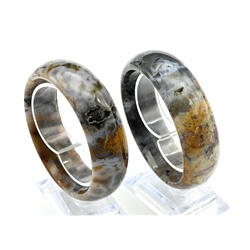 Браслет кольцо из Агата мохового 77,2г