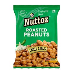 Roasted Peanuts CHILI GARLIC, Nuttoz (Жареный арахис ЧИЛИ ЧЕСНОК, Наттоз), 25 г.