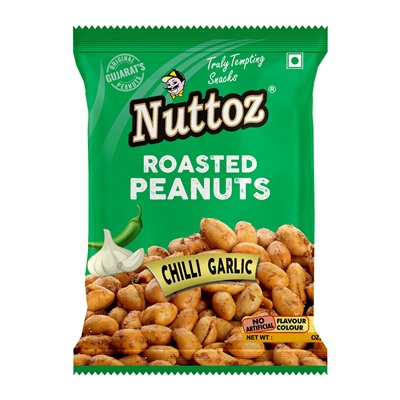 Roasted Peanuts CHILI GARLIC, Nuttoz (Жареный арахис ЧИЛИ ЧЕСНОК, Наттоз), 25 г.