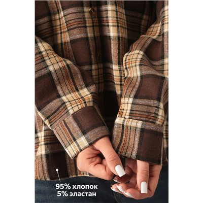 Рубашка женская в клетку Happyfox