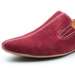 F027-97-2 RED Полуботинки мужские (натуральная замша) размер