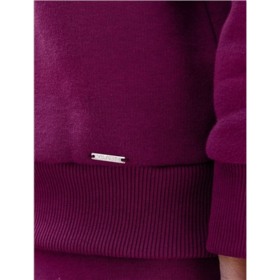 Худи среднего объема из футера трехнитики c начесом