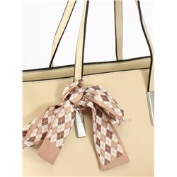 Сумка женская искусственная кожа Ch&K-6833,  1отд+карм/перег,  плечевой ремень,  бежевый 254515