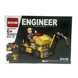 Конструктор ENGINEER Строительная техника 93+ дет. 19*13см / HR201-3