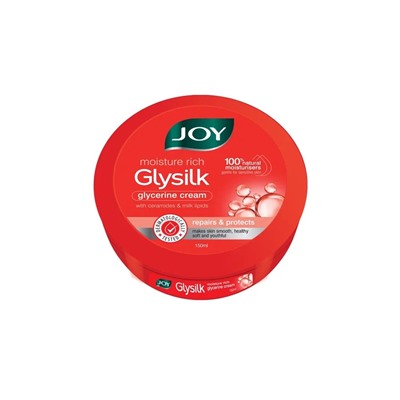 Moisture Rich GLYSILK glycerine cream, JOY (БЛЕСТЯЩИЙ ШЁЛК Увлажняющий глицериновый крем, восстановление и защита, Джой), 150 мл. - СРОК ГОДНОСТИ ДО 30 ИЮНЯ 2025 ГОДА