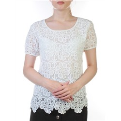 Y-2 Блузка кружевная женская (95% хлопок, 5% полиэстер) размер S - 42 российский