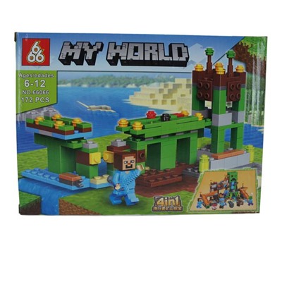 Конструктор My World 4в1 172дет. 25*19см  / коробка 66066-2
