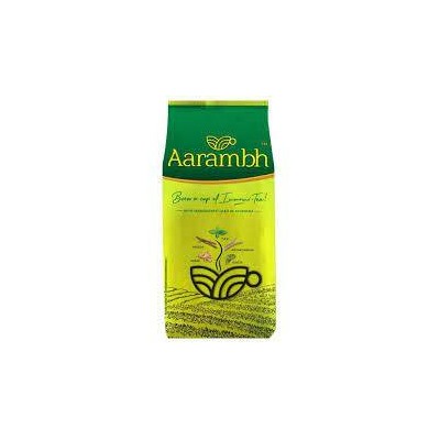 AARAMBH Flavoured Tea (ААРАМБХ гранулированный черный чай с добавлением Тулси, Мулетхи, Имбиря и Кардамона - для иммунитета), 250 г.