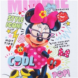 Футболка детская Minnie Covergirl, белая