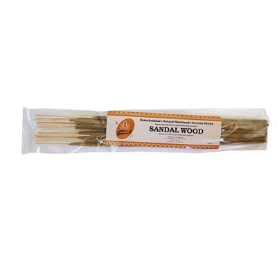 SANDALWOOD Ramakrishna's Natural Handmade Incense Sticks (САНДАЛОВОЕ ДЕРЕВО натуральные благовония ручной работы, Рамакришна), 20 г.