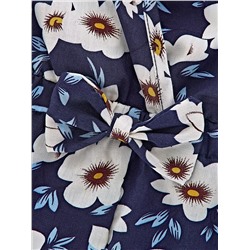 Комбинезон 22-6318 синий/цветы
