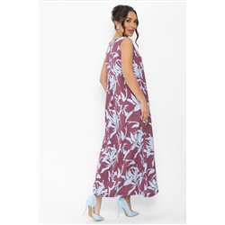 Платье Чарующая красота (бордовое) П13914-25М