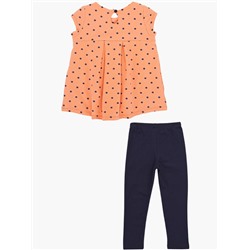 Комплект UD 1624 персик горошек