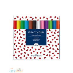 Пластилин воск. 12 цв. 250 гр Happycolor в ассортименте Bruno Visconti 34-0009/1, 34-0009/1