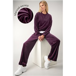 Женский велюровый костюм оверсайз Happyfox