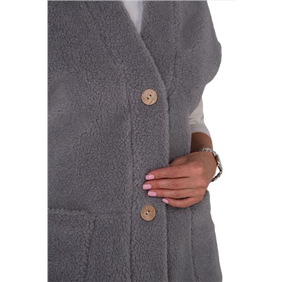 Жилет женский WOOL цвет СЕРЫЙ