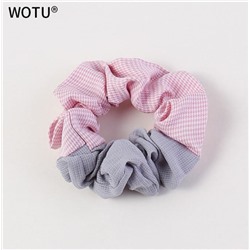 SALE! Стильная Резинка для волос, 1 шт. Цвет Серый + Зеленый. диаметр 10 см.