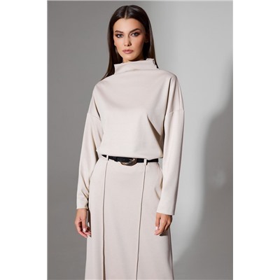 DiLiaFashion 0677 бежевый, Юбка,  Джемпер