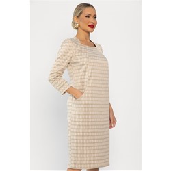 Платье Настроение (бежевое) П13744-19М