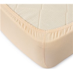 Простыня «Кремовый», Трикотаж, 120 г/м2, 90*200*20