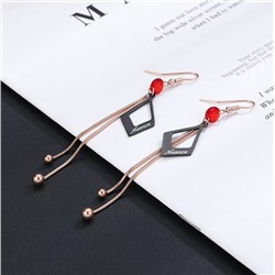 SALE! Длинные серьги - цепочки из ювелирной стали, "Nuance", 1 пара.