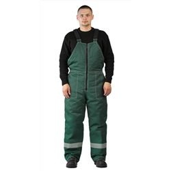 Костюм зимний "ВЬЮГА" куртка/полукомб. цвет: т.зелёный/жёлтый