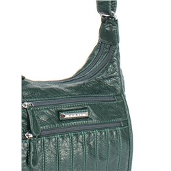 Сумка женская искусственная кожа Guecca-1666,  2отд,  плечевой ремень,  зеленый 257394