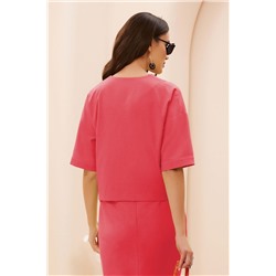 Lissana 4706 коралл, Блуза,  Юбка,  Жакет