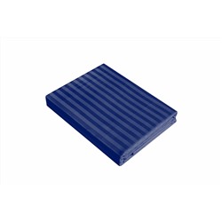 Комплект постельного белья Страйп-сатин Verossa индиго КПБ-НС-15