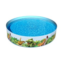 Бассейн Bestway Dinosaur Fill'N Fun (жесткий борт) 244*46см / коробка 55001