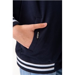 Детский бомбер из футера двухнитки с застежками на кнопках Happyfox