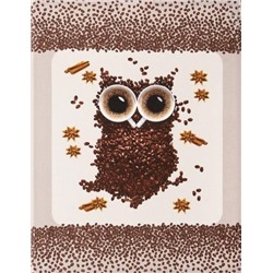 Полотенце 50*60 см. "Кофе-брейк" рогожка хлопок 100%