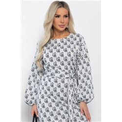 Платье Домино (светло-серое) П12763-18М