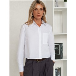 Укороченная блузка из  хлопка