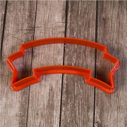 Вырубка для пряника "Ленточка вариант № 1" пластик, 8*2 см