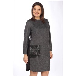 Lady Style Classic 1705/1 серый_с_синим, Платье