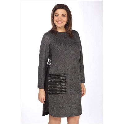 Lady Style Classic 1705/1 серый_с_синим, Платье