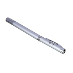 Ручка - выдвижная указка, магнит, 1 LED + лазер, 3xLR41, пластик, металл, 18х3,5см