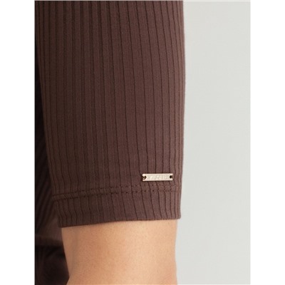 Джемпер из трикотажа в широкий рубчик