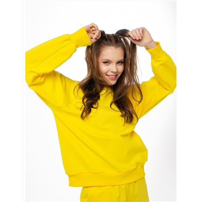 Костюм женский: свитшот + шорты YELLOW
