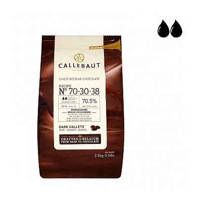 Шоколад Callebaut горький 70,5% 2,5 кг (70-30-38-RT-U71)