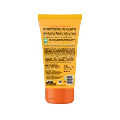 MATTE LOOK DEPIGMENTATION Sun Screen Gel Creme SPF30, VLCC (МАТОВЫЙ ПРОТИВ ПИГМЕНТАЦИИ солнцезащитный гель-крем SPF30), 50 г.